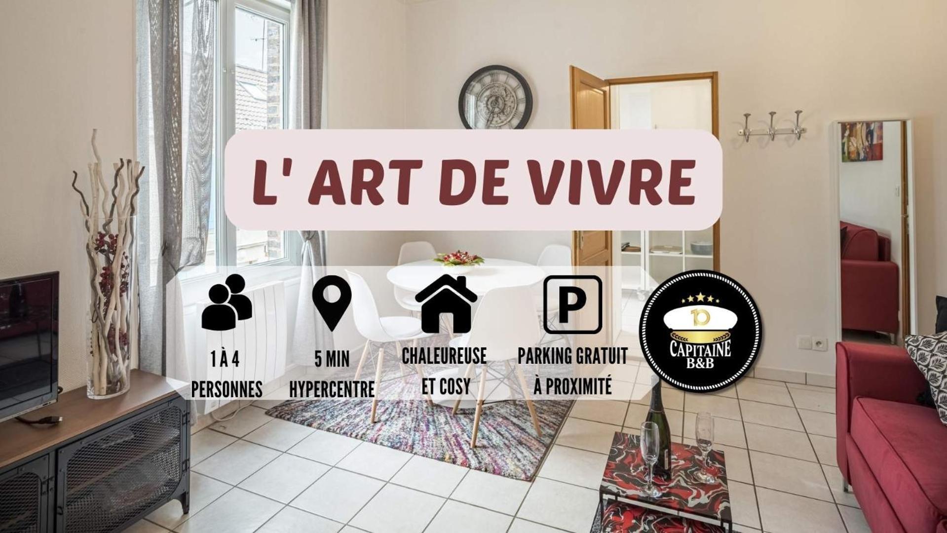 L' Art De Vivre - 3 Min Hypercentre - 4 Personnes Apartment Troyes Bagian luar foto